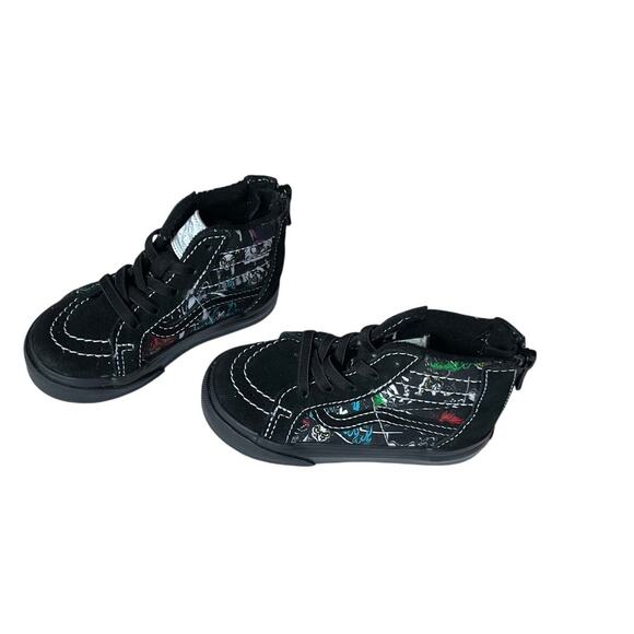 Vans x Disney 100 Villains Sk8-Hi Zip Sneakers Toddlers 6 - Picture 1 of 9